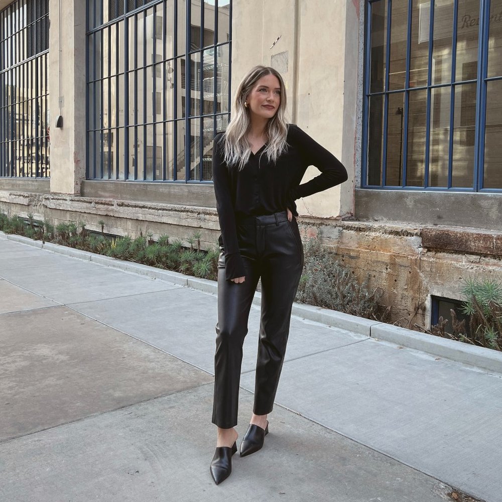 ZARA Faux Leather Pants